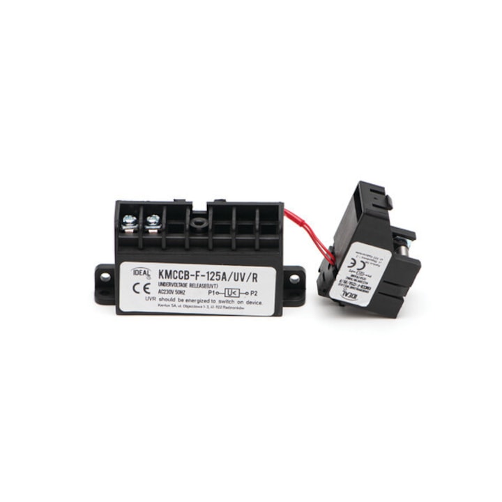 Разцепител за поднапрежение Kanlux KMCCB-F-125A/UV, 230V AC, двустранен монтаж