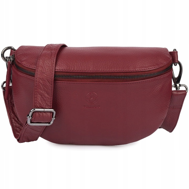 Bellugio bőr táska, sötétkék, 27x6x15cm, állítható pánttal