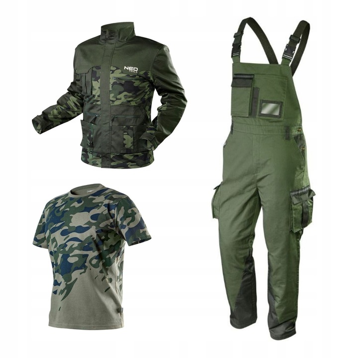 Set de imbracaminte de lucru pentru barbati, NEO TOOLS, 3 piese, S