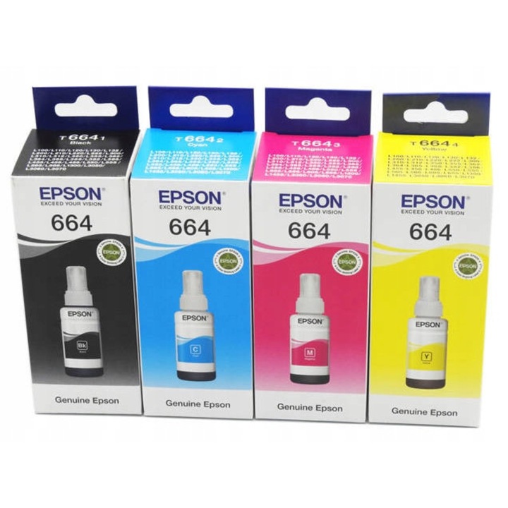 4x Epson T664 tintapatron készlet, 280ml, többszínű