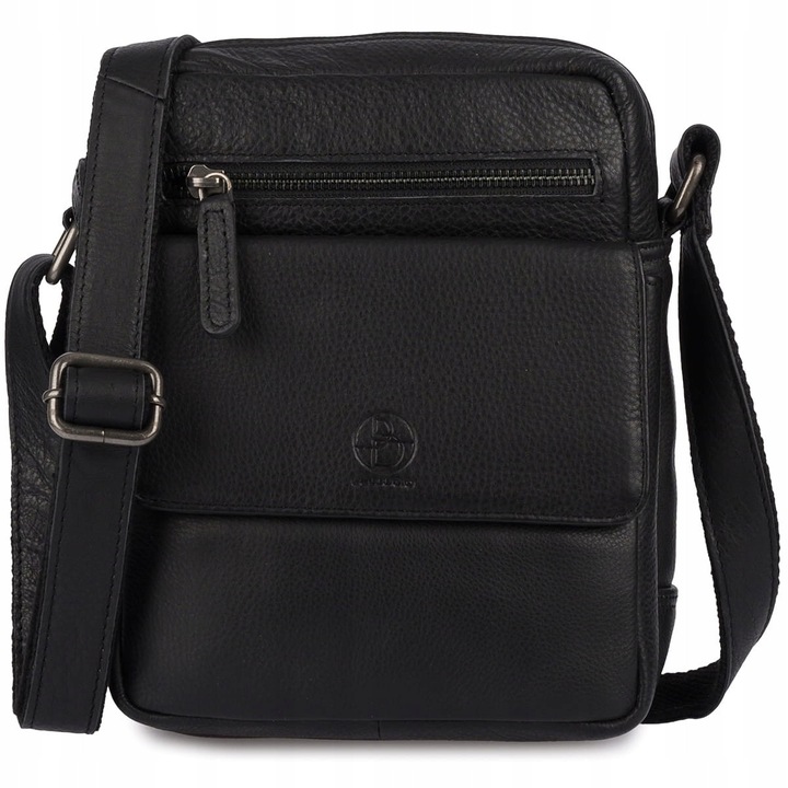 Bellugio női táska, természetes bőr táska, minta nélkül