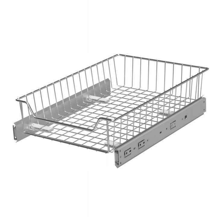 Szuflada pentru bucatarie Nomet, 60 cm, crom lucios, capacitate 20 kg, adancime 496 mm, inaltime 130 mm