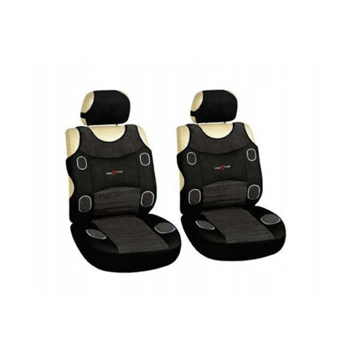 Huse auto Carcommerce Prestige, set 2 buc, gri