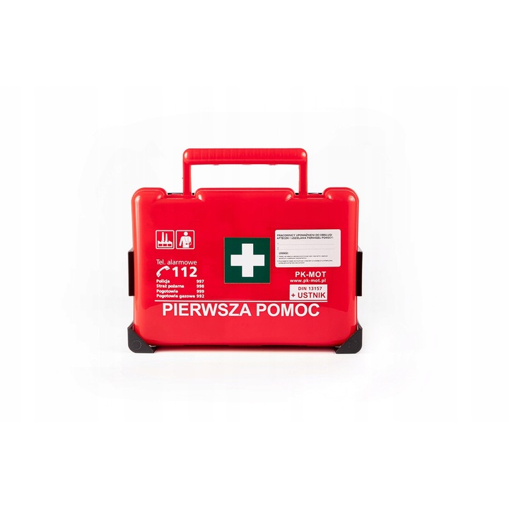 Trusa sanitara, PK-MOT, rosie, set complet cu echipamente medicale, dimensiuni 60x80cm