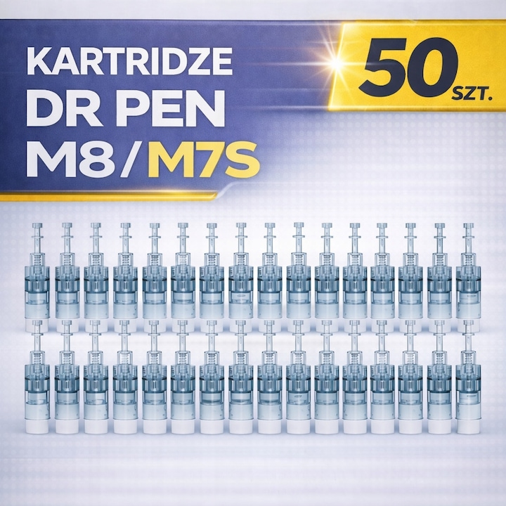 Set 50 cartuse sterile Dr Pen pentru mezoterapie microigienica, 11/16/24/36/42/nano