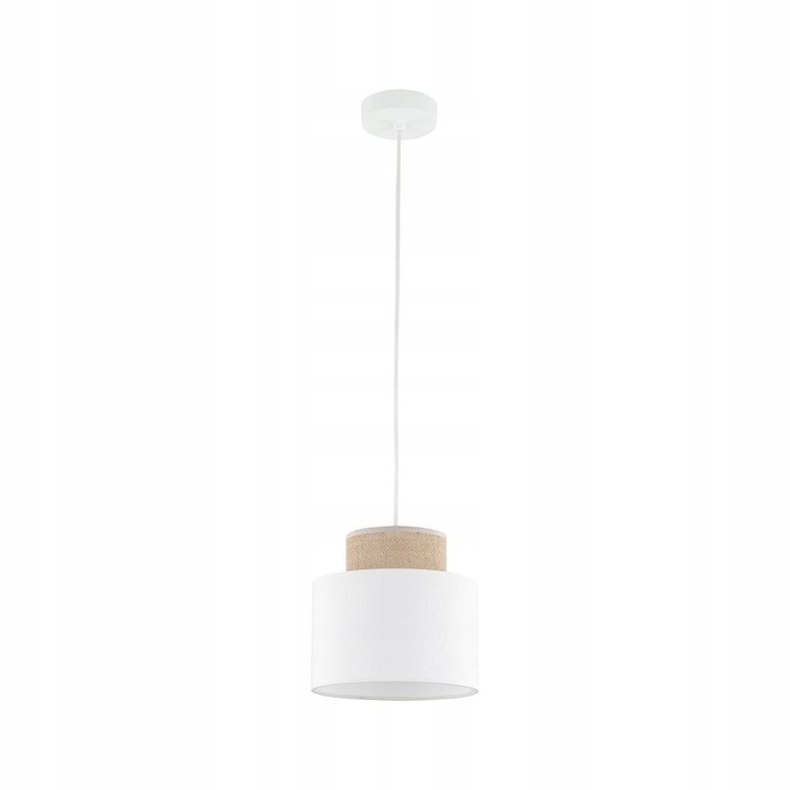 Lampa suspendata DUO, 1 sursa de lumina, alb/bej, 160x20cm