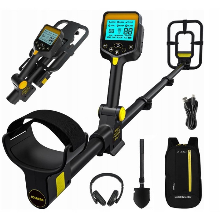 Wykrywator de metale, model pliabil, 25cm, iluminare LCD, 1,35kg