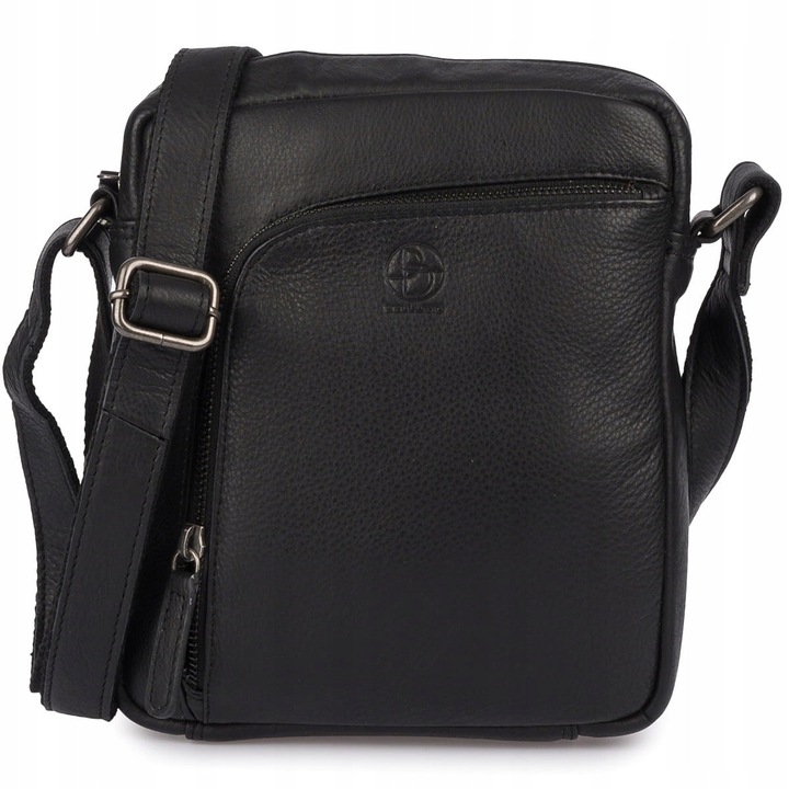 Bellugio női táska, természetes bőr táska, minta nélküli, természetes színű