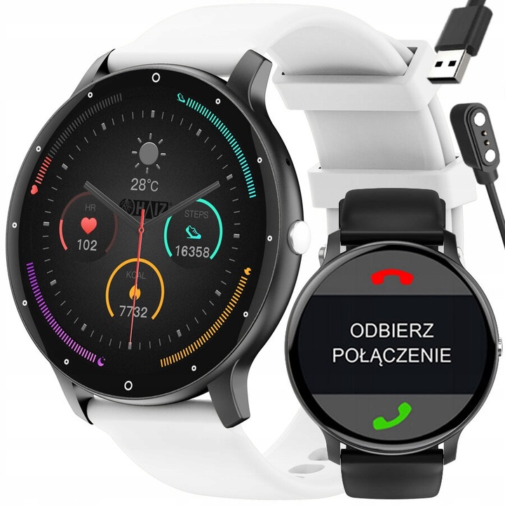Smartwatch Gravity GT2-1, 1.39'', Bluetooth 5.2, IP67, set complet