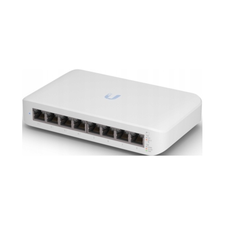 Ubiquiti USW-Lite-8-PoE felügyelhető switch, 8x1Gbps, 4 PoE port, 54W, 99.6x163.7x31.7mm