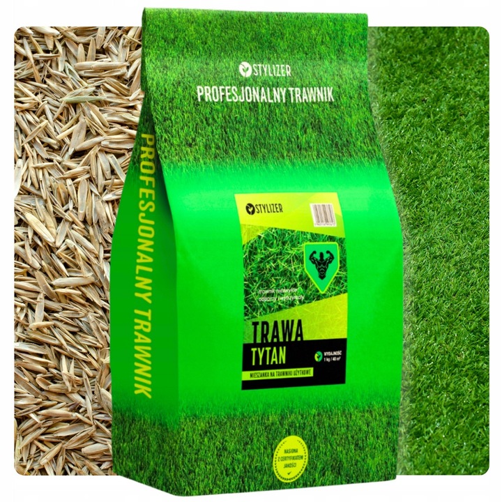 Amestec de seminte de iarba Tytan pentru soluri dificile, 5kg, rezistent la conditii extreme, verde