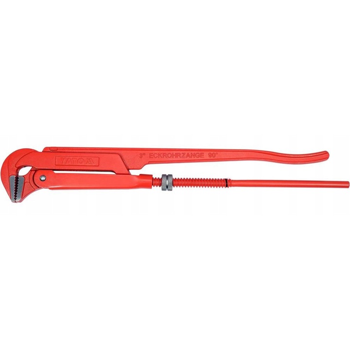 Cheie pentru tevi Yato, tip suedez, 90°, 630mm, max. diametru 3"