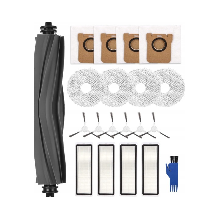 Пълен комплект аксесоари за прахосмукачка Xiaomi Dreame L10s Ultra/Pro/Heat, 6 торби, 6 мопа, 4 HEPA филтъра, 4 четки, 1 основна четка