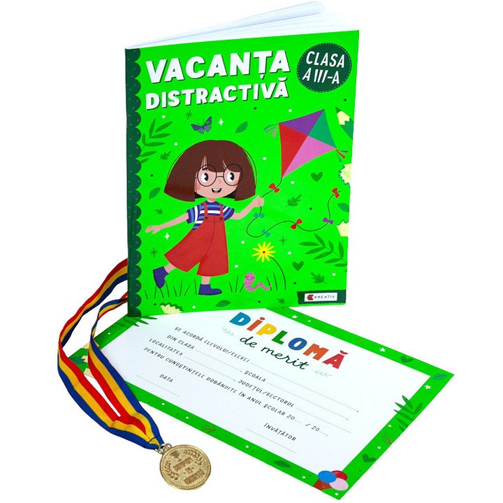 Pachet: Vacanta Distractiva + Diploma + Medalie - Clasa 3 - Corina Istrate, Dora Macean, Manuela Koszorus