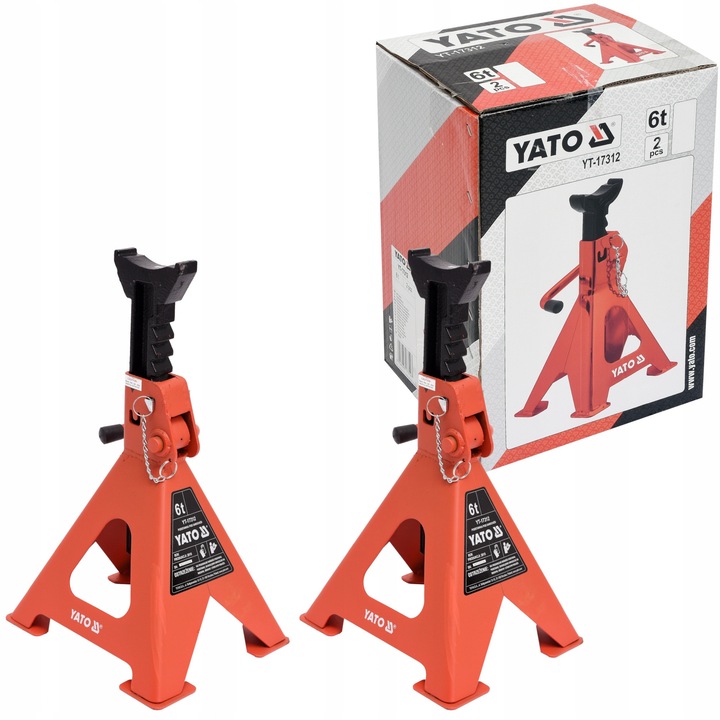 Set suporti auto Yato 6t, 382-580mm, 100x29mm, 258x285mm