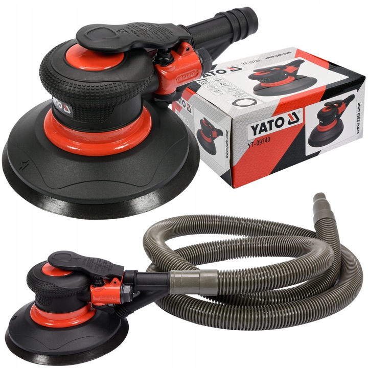 Slefuitor pneumatic Yato 150mm 5mm, set complet
