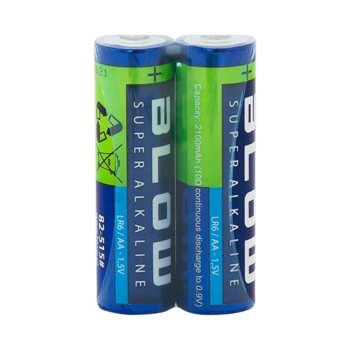Baterii AA/LR6 BLOW, set 2 bucati, 1,5V, alcaline