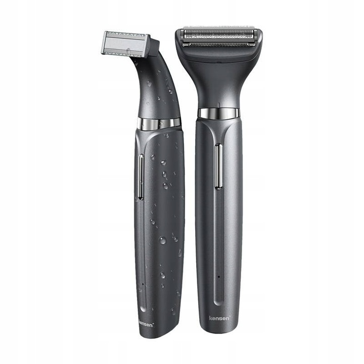 Trimmer pentru corp Kensen 2w1 05-KTMQ31-0GA, 168x50x28mm, gri, set complet