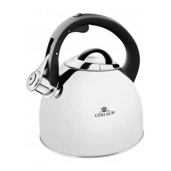 Fierbator Gerlach Smart Pastel 2,8L, inox, capacitate 2,8L, pentru toate tipurile de plite