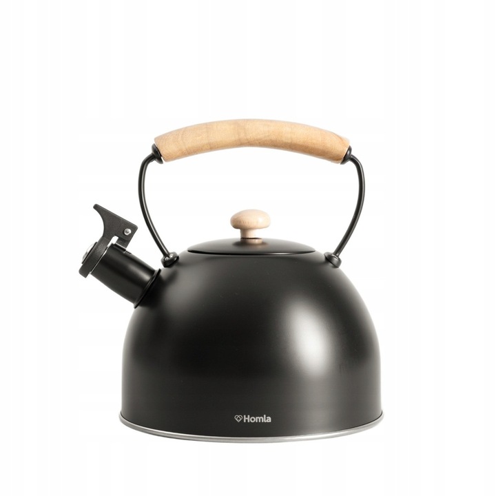 Традиционен чайник от стомана Homla 2,5 л, черен