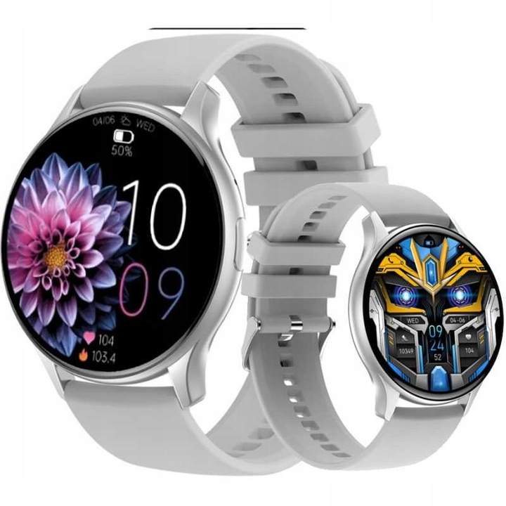 Ceas Smartwatch RUBICON, 1.28", Bluetooth 5.0, rezistent la apa, set complet