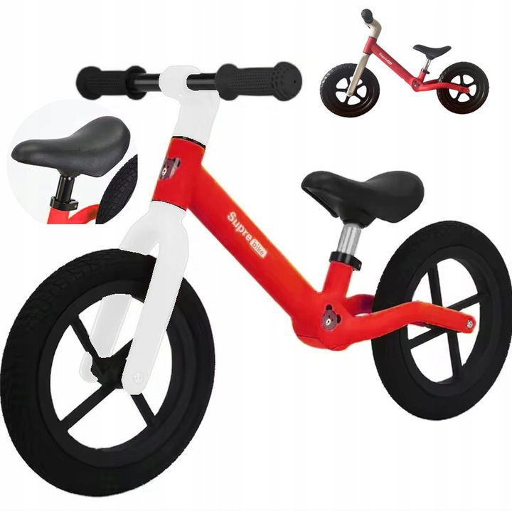 Kétkerekű futóbicikli, rózsaszín, 37x50x86cm, ultrakönnyű, gyerekeknek