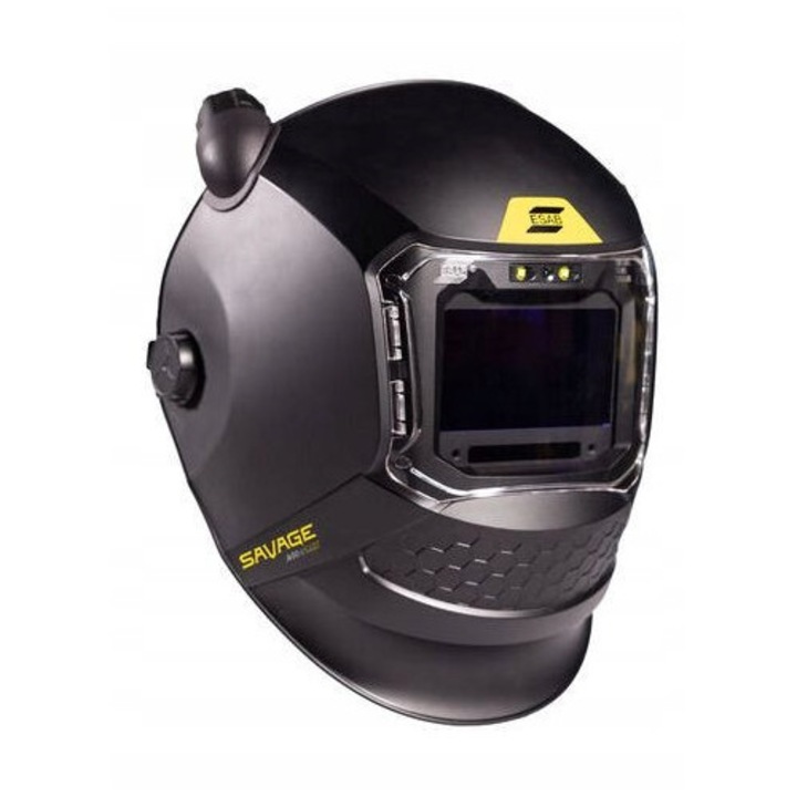Casca de sudura ESAB SAVAGE A50 Air LUX, 100x60mm, tehnologie True-Color, iluminare LED, 600g