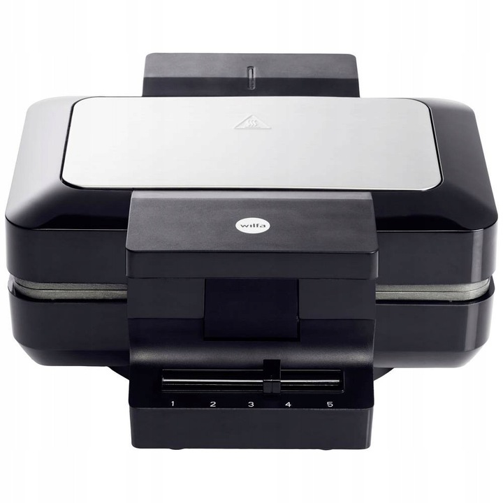 Gofroniera Wilfa BW-1000B, neagra, 1000W, pentru 2 gofre simultan