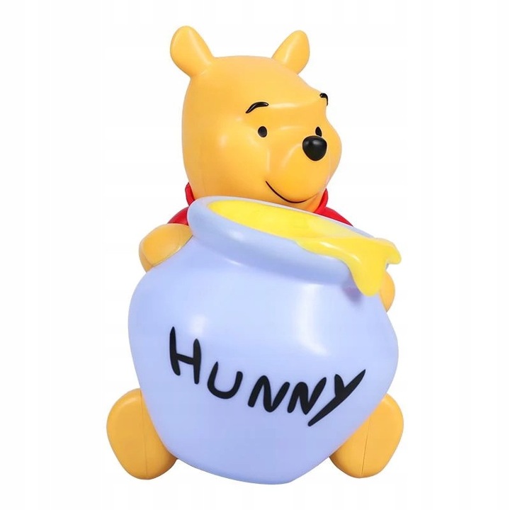 Lampa de veghe copii Paladone Kubus Puchatek, 16,5cm, design prietenos, galben