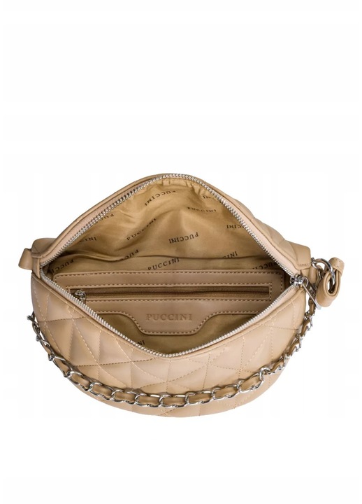PUCCINI női táska, boríték modell, bézs, kis méret