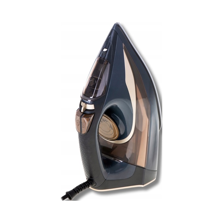 Fier de calcat cu abur Camry ceramic, 3400 W, 360 ml, negru, functie de auto-curatare