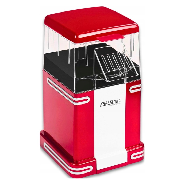 Masina de popcorn mini beztluszczowa 1500W, aparat de preparat desert