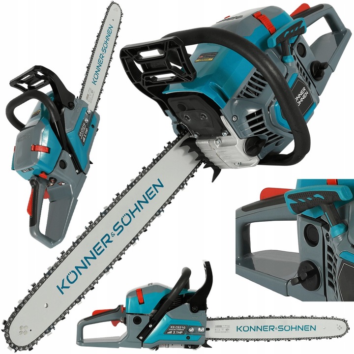 Láncfűrészek, Konner & Sohnen, CS31G, 3,1 KM, 16", 54,5 cm3