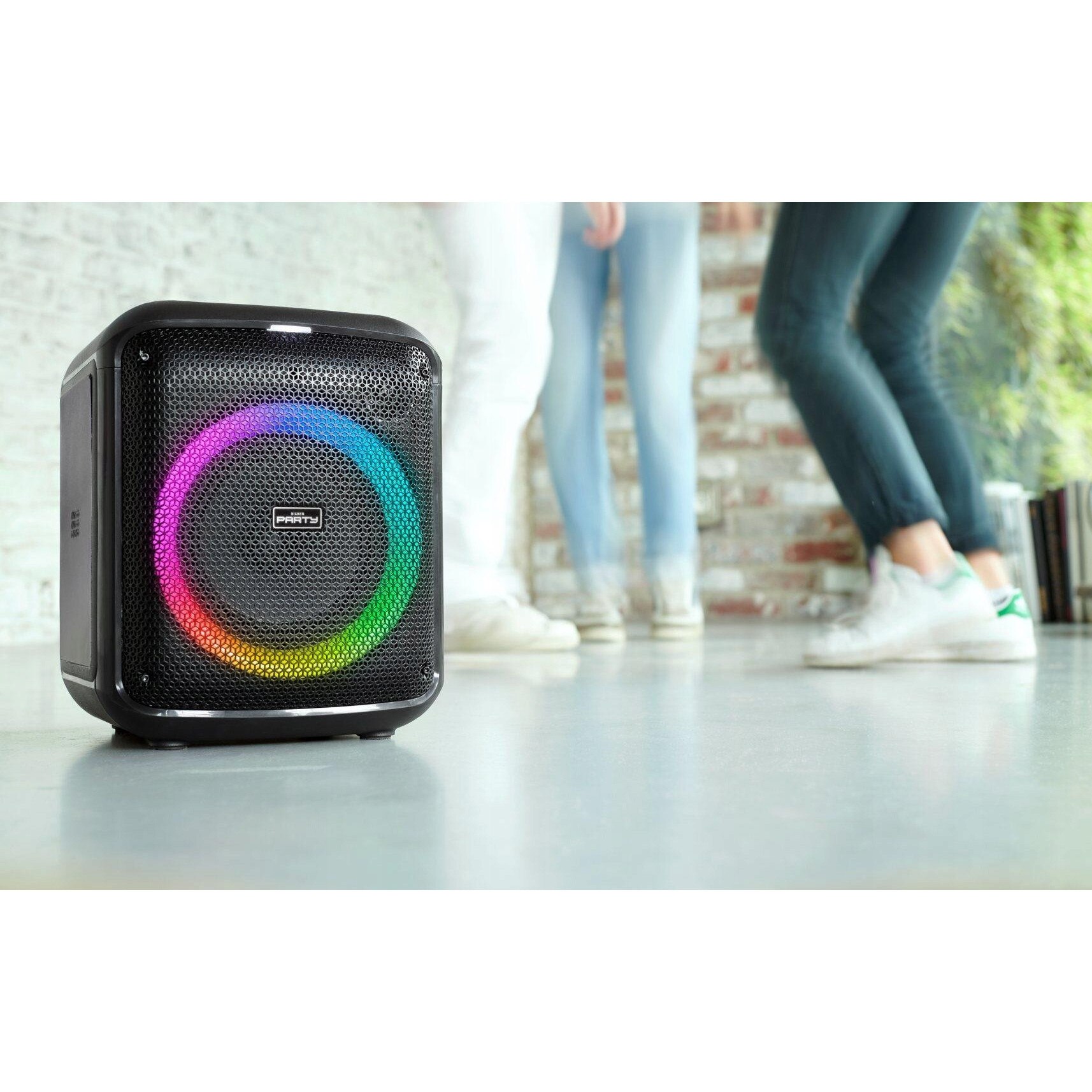 Boxa Bluetooth cu Microfon Big Ben CUBE, 200W, efecte luminoase