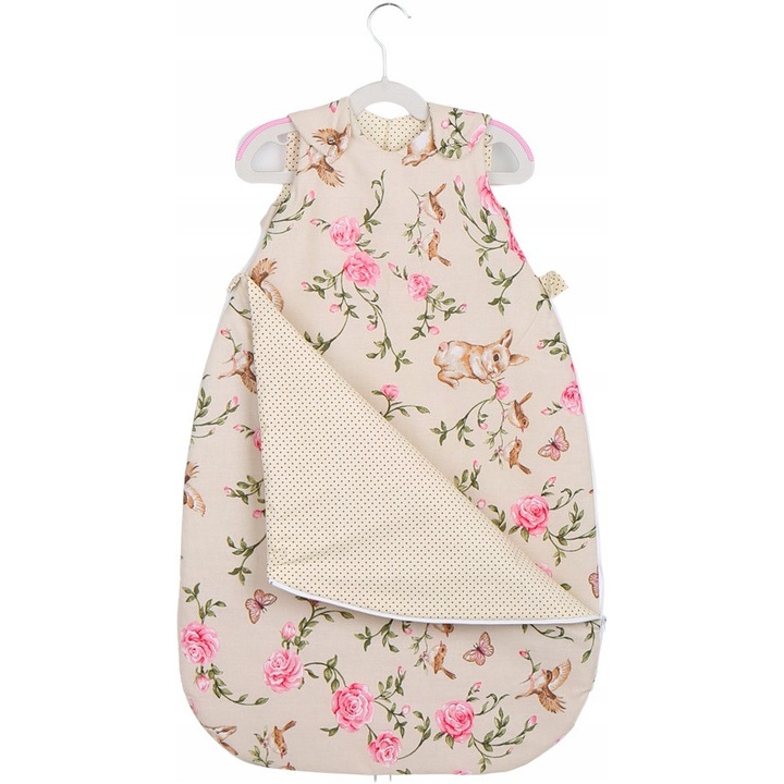 Sac de dormit pentru bebelusi Babymam Dream Warm, 100% bumbac, dimensiuni 75x44cm, multicolor