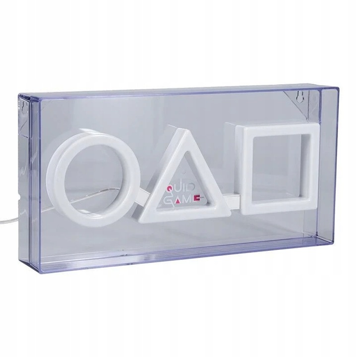 Squid Game neon design lámpa, Paladone, 15x30x3cm, USB tápellátás, készletben