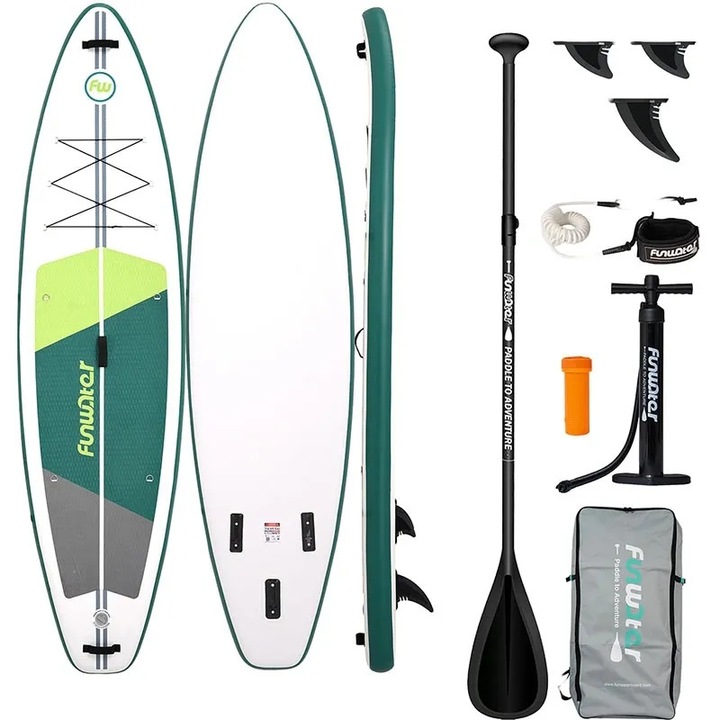 Placa de paddleboard FunWater SUP SUPFW69A (verde-alba)