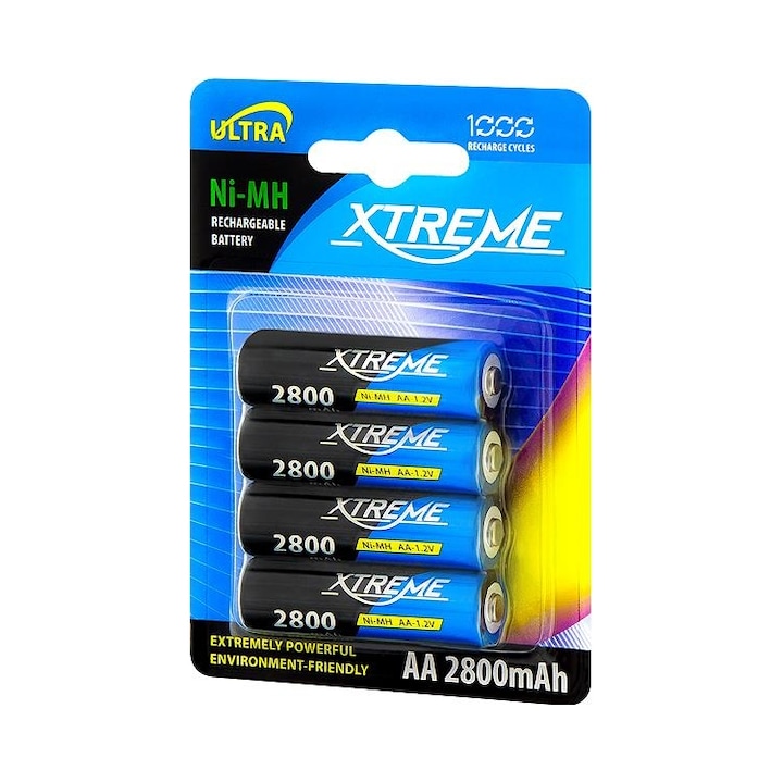 Akumulator Ni-MH AA Xtreme 2800mAh, 4 bucati, 1,2V