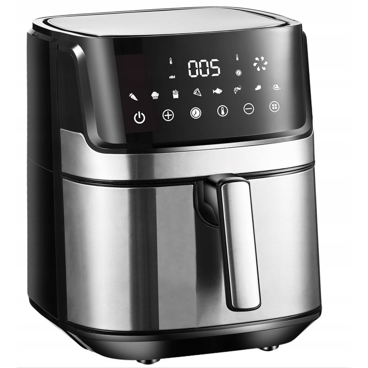 Friteuza fara ulei, 8L, cu display, set