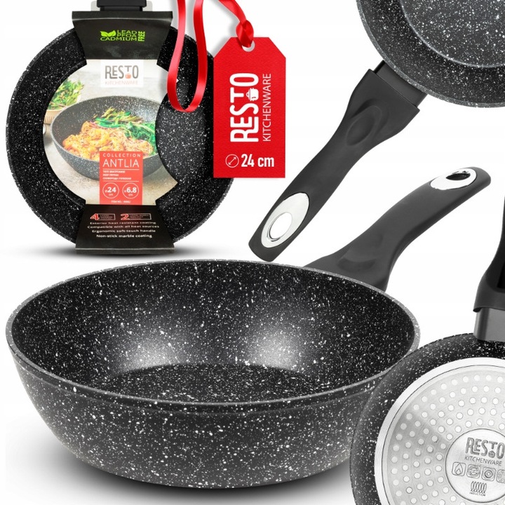 Tigaie Resto 24cm gránit, hagyományos