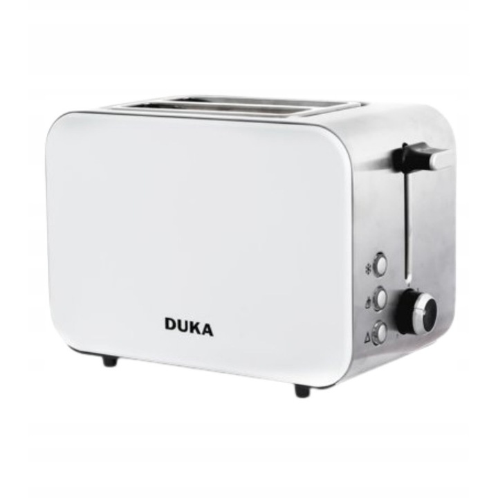 Toster sandwich DUKA Bosse, 2 camere, 850W, inox, 28.5x15.5x18.5cm