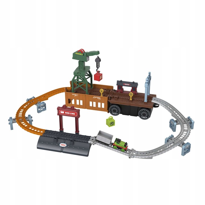 Fisher-Price Tomek és Barátai 2 az 1-ben többszínű játéktrain készlet, 3+