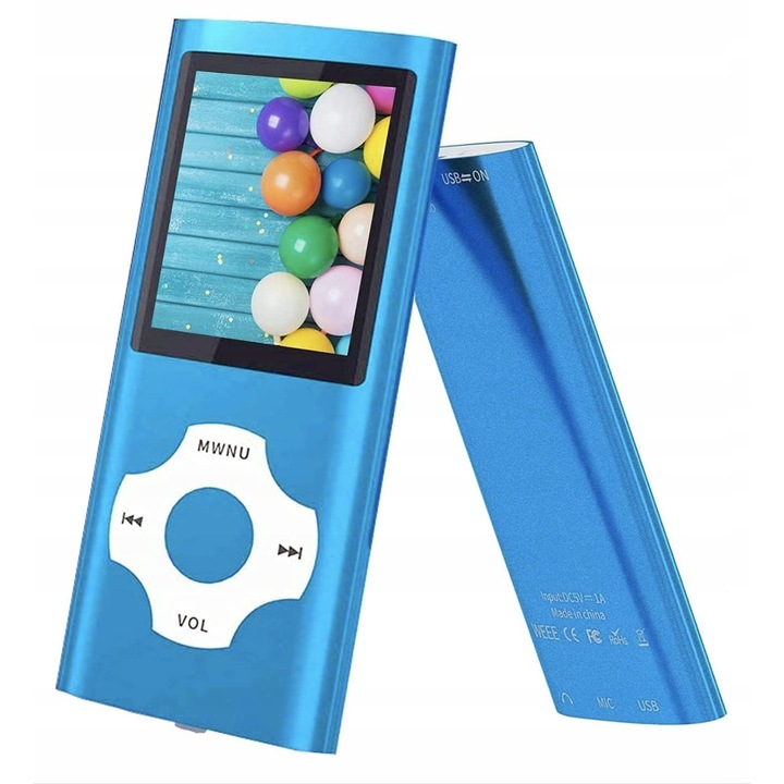 Odtwarzacz MP3 16 GB, subtire, radio FM, dyktafon, set