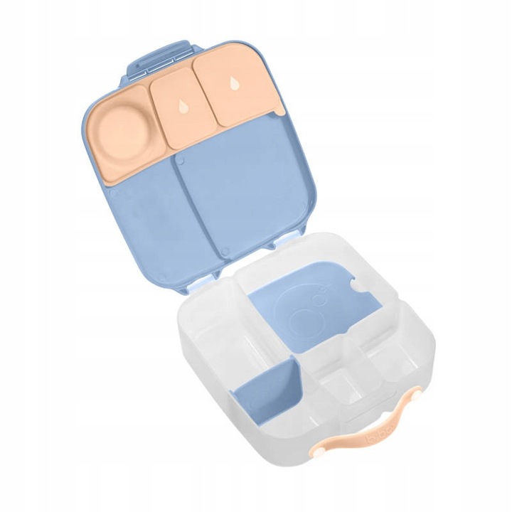 Élelmiszeres doboz, B.Box, Feeling Peachy, többrekeszes, 23,5x21,5x6,5cm, 2l