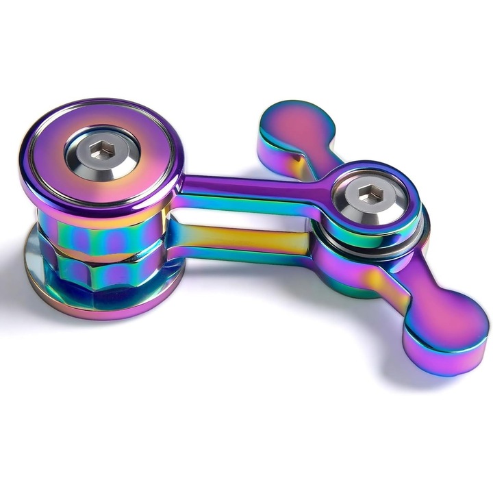 Fidget spinner Coolden, stresszoldó játék felnőtteknek és gyerekeknek, fém, csendes EDC forgás, relaxáció, ADHD, szorongás, stressz, többszínű