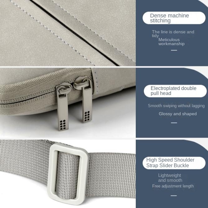 Geanta pentru laptop, Aiorber, piele PU, 15.6 inch, interior captusit cu fleece, impermeabila si rezistenta la abraziune, amortizoare de socuri si rezistenta la caderi, cu maner de transport, albastru