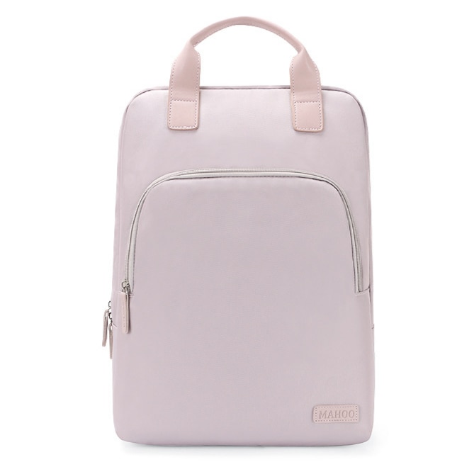 Geanta pentru laptop cu doua curele, Aiorber, 15.6 inch, rezistenta la socuri, rezistenta la stropire, trei compartimente, maner de transport, curea pentru troler, violet