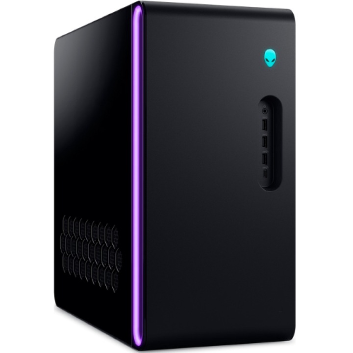 Настолен компютър Dell Gaming Alienware Aurora ACT1250, 500W Platinum Rated PSU, Solid Door & Air Cooler, Intel(R) Core(TM) Ultra 7 processor 265F (20-ядрен, 66MB общ кеш, 1.8GHz до 5.3GHz), NVIDIA(R) GeForce RTX(TM) 5060 8GB GDDR7