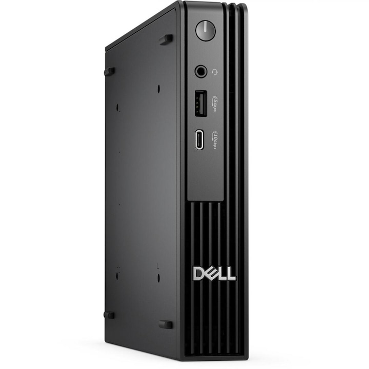 Desktop Dell Pro Micro QCM1250, Intel i7-14700T, 32GB RAM, 1TB SSD, Windows 11 Pro, Negru