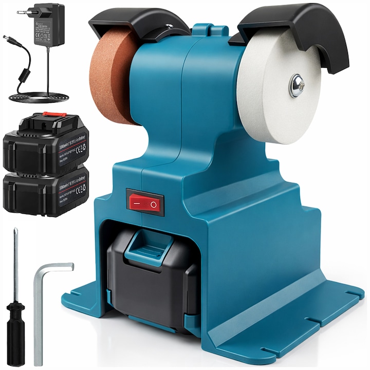 Ascutitoare Cutite, 2x Discuri, 2x Acumulatori 3000 mAh, 21x17x13cm